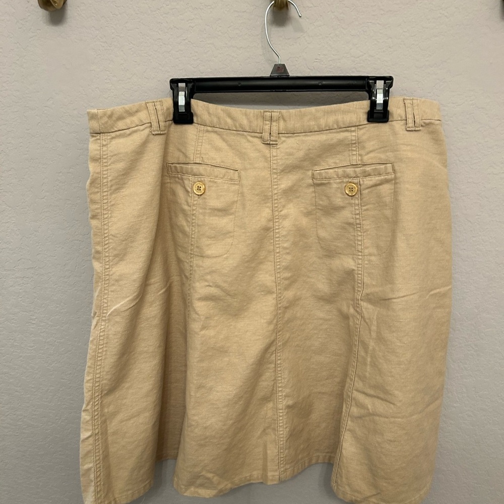 Cato Beige Skirt with Pockets - Picture 7 of 10